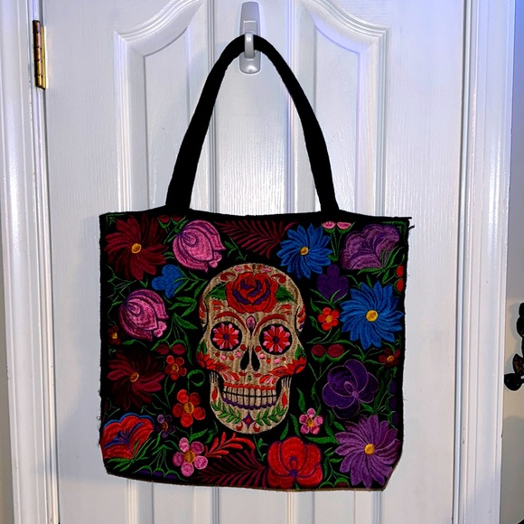 Bags | Mexican Tote Bag With Zipper Closure | Poshmark